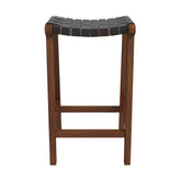 James Genuine Leather Counter Stool