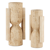 Stone Vase, Face to Face Set of 2