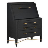 Verona Black Secretary Desk