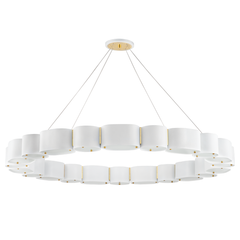 Soft White/Vintage Brass