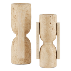 Stone Vase, Face to Face Set of 2