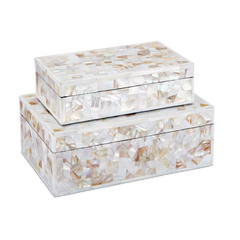 Uma Mother of Pearl Box Set of 2