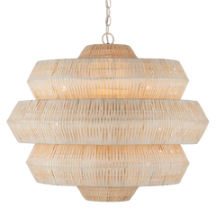 Antibes Medium White Chandelier