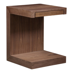 Zio Side Accent Table Walnut