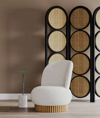 Corso Upholstered Oak Accent Chair