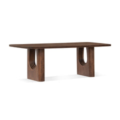 Layered Solid Oak Dining Table