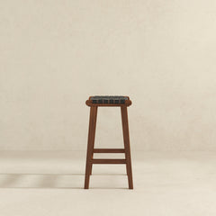 James Genuine Leather Counter Stool