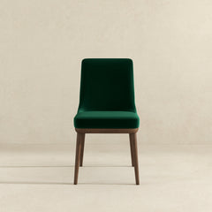 Kate Velvet Solid Wood Dining Chair (Set Of 2)