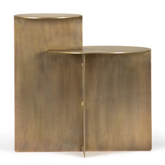 Eclipse Antique Brass Side Table