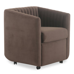 Jane Rolling Dining Chair Velvet