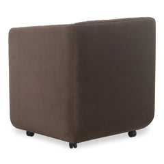 Jane Rolling Dining Chair Velvet