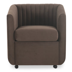 Jane Rolling Dining Chair Velvet