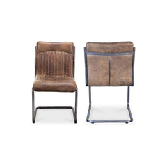 Ansel Dining Chair Grazed Leather - Set Of Two