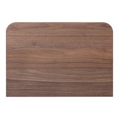 Round Small Nightstand Walnut