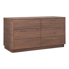 Round Dresser Walnut