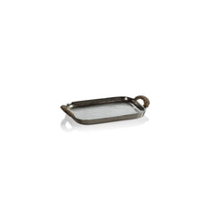 Praslin Raw Aluminum Trays, Set of 2