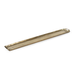 40" Khanya Rectangular Dark Gold Aluminum Tray