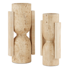 Stone Vase, Face to Face Set of 2