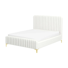 Valery King Size Boucle Platform Bed