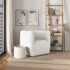 Delaney Boucle Swivel Chair