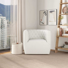 Delaney Boucle Swivel Chair