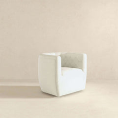 Delaney Boucle Swivel Chair