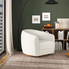 Elise Boucle Swivel Chair