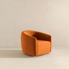 Elise Velvet Swivel Chair