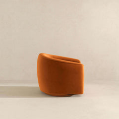 Elise Velvet Swivel Chair