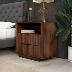 Lola Nightstand 2-Drawer Bed Side Table